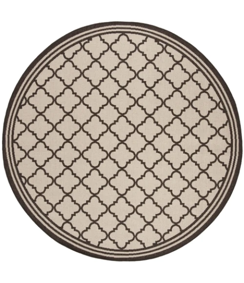 Safavieh Linden  Natural / Brown LND121 6 ft. 7 in. X 6 ft. 7 in. Round Rug