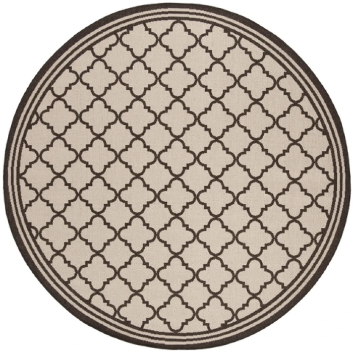 Safavieh Linden  Natural / Brown LND121 6 ft. 7 in. X 6 ft. 7 in. Round Rug