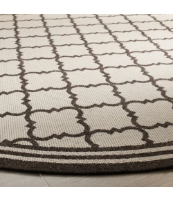 Safavieh Linden  Natural / Brown LND121 6 ft. 7 in. X 6 ft. 7 in. Round Rug