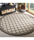 Safavieh Linden  Natural / Brown LND121 6 ft. 7 in. X 6 ft. 7 in. Round Rug