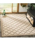 Safavieh Linden  Cream / Beige LND121 6 ft. 7 in. X 6 ft. 7 in. Round Rug
