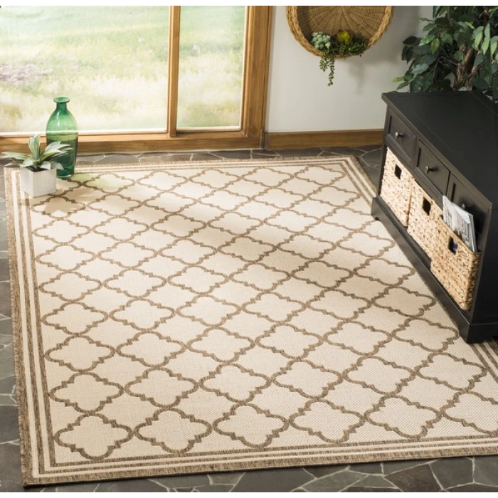 Safavieh Linden  Cream / Beige LND121 9 ft. X 12 ft. Rectangle Rug