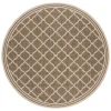 Safavieh Linden  Beige / Cream LND121 6 ft. 7 in. X 6 ft. 7 in. Round Rug