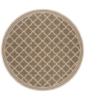 Safavieh Linden  Beige / Cream LND121 6 ft. 7 in. X 6 ft. 7 in. Round Rug