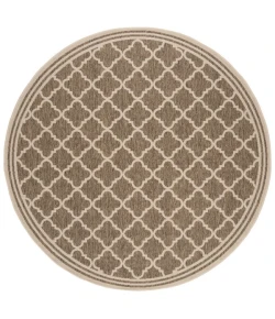 Safavieh Linden  Beige / Cream LND121 6 ft. 7 in. X 6 ft. 7 in. Round Rug