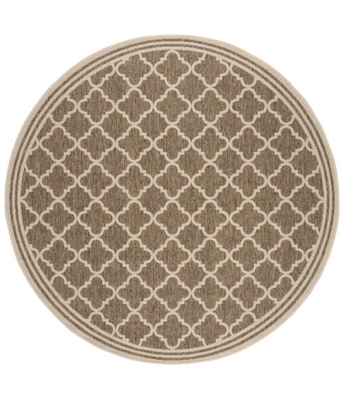 Safavieh Linden  Beige / Cream LND121 6 ft. 7 in. X 6 ft. 7 in. Round Rug