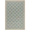 Safavieh Linden  Aqua / Cream LND121 4 ft. X 6 ft. Rectangle Rug