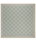 Safavieh Linden  Aqua / Cream LND121 6 ft. 7 in. X 6 ft. 7 in. Square Rug
