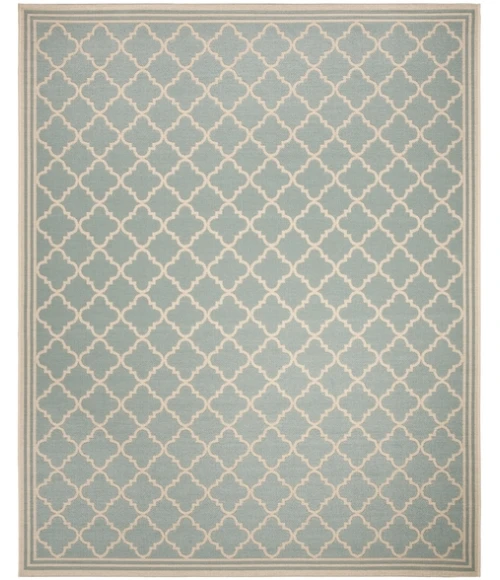 Safavieh Linden  Aqua / Cream LND121 8 ft. X 10 ft. Rectangle Rug