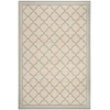 Safavieh Linden  Cream / Aqua LND121 8 ft. X 10 ft. Rectangle Rug
