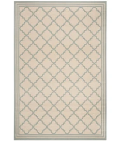 Safavieh Linden  Cream / Aqua LND121 8 ft. X 10 ft. Rectangle Rug