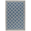 Safavieh Linden  Blue / Creme LND121 5 ft. 3 in. X 7 ft. 6 in. Rectangle Rug