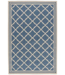 Safavieh Linden  Blue / Creme LND121 5 ft. 3 in. X 7 ft. 6 in. Rectangle Rug