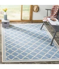 Safavieh Linden  Blue / Creme LND121 6 ft. 7 in. X 6 ft. 7 in. Square Rug