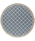 Safavieh Linden  Blue / Creme LND121 6 ft. 7 in. X 6 ft. 7 in. Round Rug