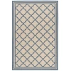 Safavieh Linden  Cream / Blue LND121 5 ft. 3 in. X 7 ft. 6 in. Rectangle Rug