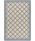 Safavieh Linden  Cream / Blue LND121 5 ft. 3 in. X 7 ft. 6 in. Rectangle Rug