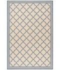 Safavieh Linden  Cream / Blue LND121 9 ft. X 12 ft. Rectangle Rug