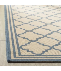 Safavieh Linden  Cream / Blue LND121 6 ft. 7 in. X 6 ft. 7 in. Square Rug