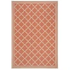Safavieh Linden  Rust / Creme LND121 4 ft. X 6 ft. Rectangle Rug