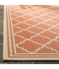 Safavieh Linden  Rust / Creme LND121 6 ft. 7 in. X 6 ft. 7 in. Round Rug