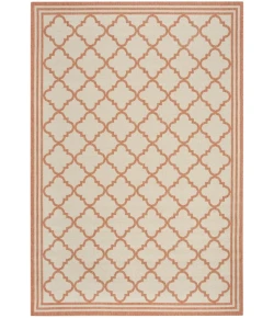 Safavieh Linden  Cream / Rust LND121 5 ft. 3 in. X 7 ft. 6 in. Rectangle Rug