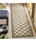 Safavieh Linden  Creme / Brown LND121 2 ft. 2 in. X 8 ft. Runner Rug