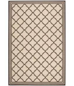 Safavieh Linden  Creme / Brown LND121 5 ft. 3 in. X 7 ft. 6 in. Rectangle Rug