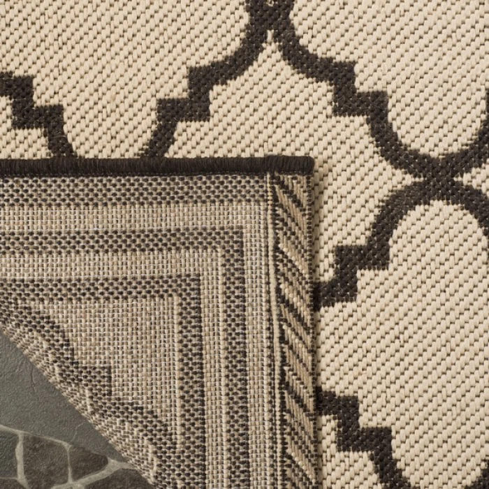 Safavieh Linden  Creme / Brown LND121 2 ft. 2 in. X 8 ft. Runner Rug
