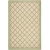 Safavieh Linden  Cream / Olive LND121 4 ft. X 6 ft. Rectangle Rug