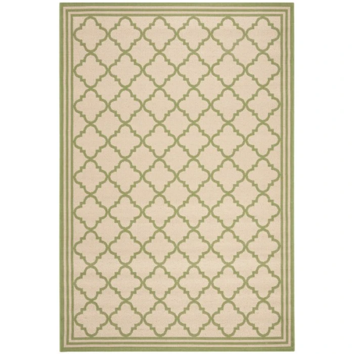 Safavieh Linden  Cream / Olive LND121 4 ft. X 6 ft. Rectangle Rug