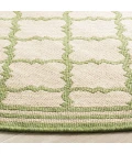 Safavieh Linden  Cream / Olive LND121 6 ft. 7 in. X 6 ft. 7 in. Round Rug