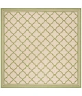 Safavieh Linden  Cream / Olive LND121 6 ft. 7 in. X 6 ft. 7 in. Square Rug