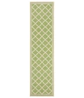 Safavieh Linden  Olive / Cream LND121 2 ft. 2 in. X 8 ft. Runner Rug