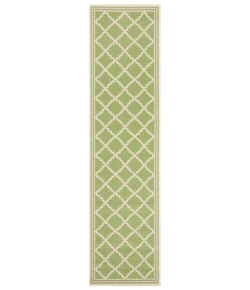 Safavieh Linden  Olive / Cream LND121 2 ft. 2 in. X 8 ft. Runner Rug