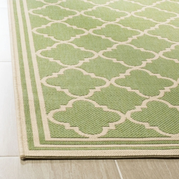 Safavieh Linden  Olive / Cream LND121 2 ft. 2 in. X 8 ft. Runner Rug