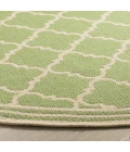 Safavieh Linden  Olive / Cream LND121 6 ft. 7 in. X 6 ft. 7 in. Round Rug
