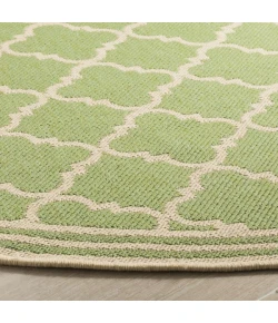 Safavieh Linden  Olive / Cream LND121 6 ft. 7 in. X 6 ft. 7 in. Round Rug