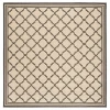 Safavieh Linden  Creme / Black LND121 6 ft. 7 in. X 6 ft. 7 in. Square Rug