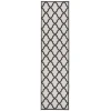 Safavieh Linden  Light Grey / Charcoal LND122 2 ft. 2 in. X 8 ft. Runner Rug