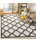 Safavieh Linden  Light Grey / Charcoal LND122 5 ft. 3 in. X 7 ft. 6 in. Rectangle Rug