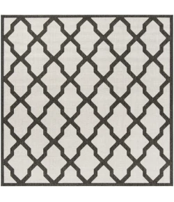 Safavieh Linden  Light Grey / Charcoal LND122 6 ft. 7 in. X 6 ft. 7 in. Round Rug
