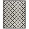 Safavieh Linden  Light Grey / Charcoal LND122 9 ft. X 12 ft. Rectangle Rug