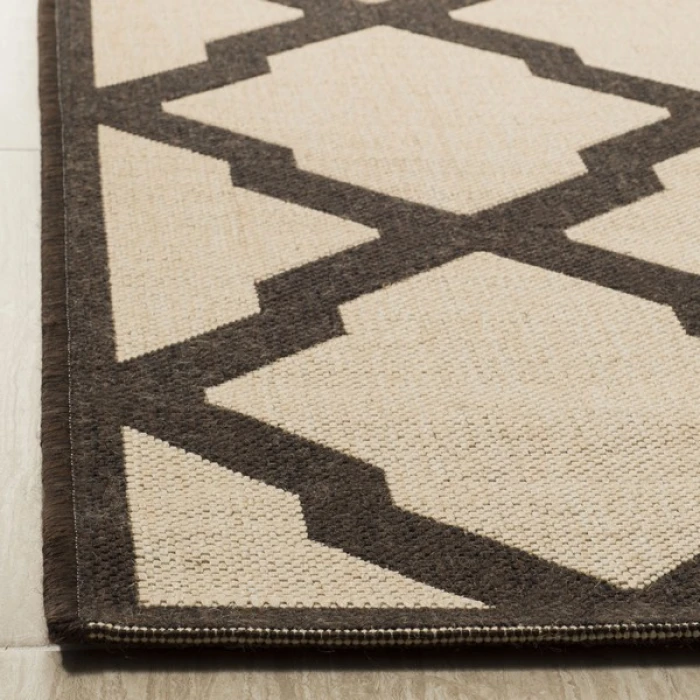 Safavieh Linden  Natural / Brown LND122 2 ft. 2 in. X 8 ft. Runner Rug
