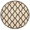Safavieh Linden  Natural / Brown LND122 6 ft. 7 in. X 6 ft. 7 in. Round Rug