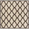 Safavieh Linden  Natural / Brown LND122 6 ft. 7 in. X 6 ft. 7 in. Square Rug