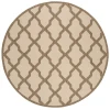 Safavieh Linden  Cream / Beige LND122 6 ft. 7 in. X 6 ft. 7 in. Round Rug