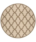 Safavieh Linden  Cream / Beige LND122 6 ft. 7 in. X 6 ft. 7 in. Round Rug
