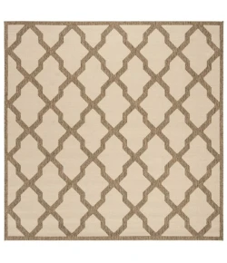 Safavieh Linden  Cream / Beige LND122 6 ft. 7 in. X 6 ft. 7 in. Square Rug