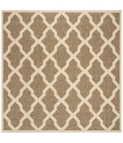 Safavieh Linden  Beige / Cream LND122 6 ft. 7 in. X 6 ft. 7 in. Square Rug